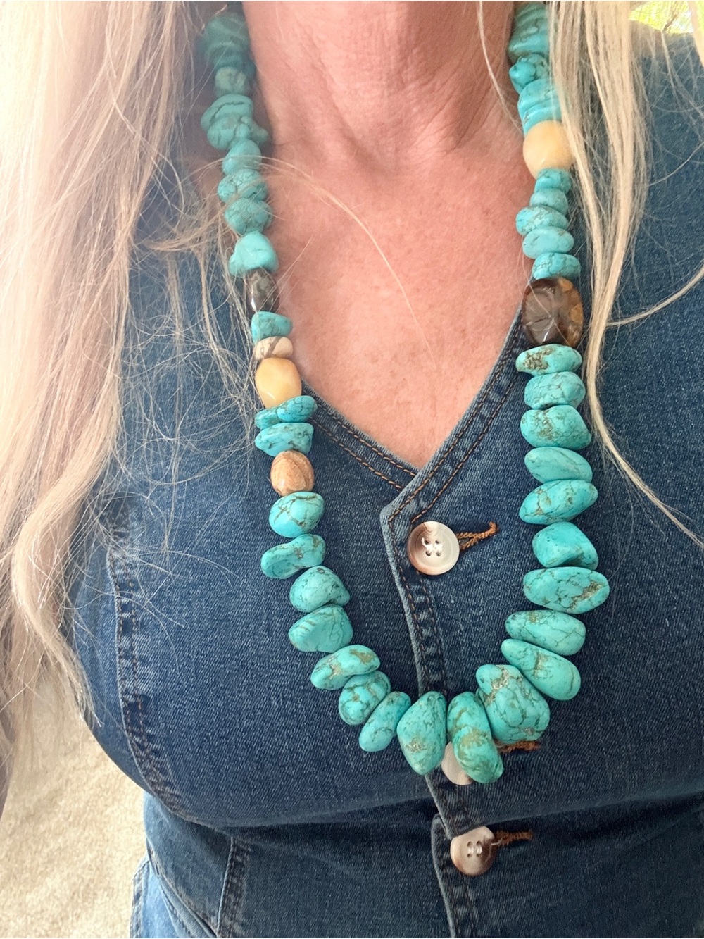 Nugget Statement Necklace -